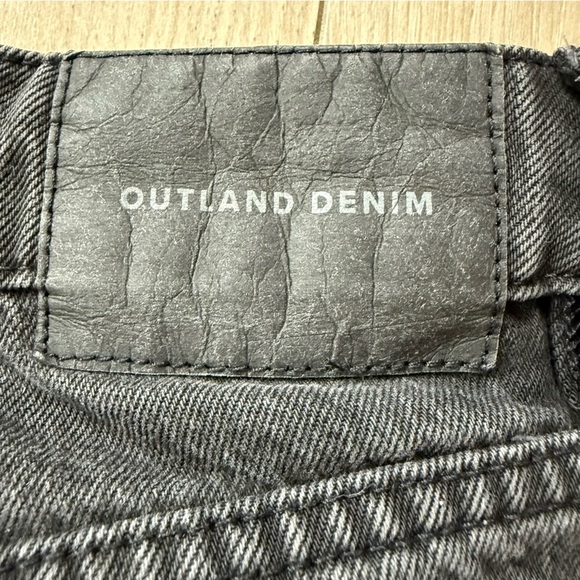 Outland Denim Abigail High Rise Girlfriend Organic Cotton Jeans Aged Black Sz 26 - Picture 15 of 16